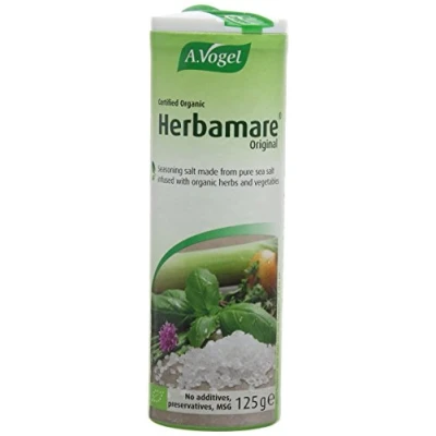 Image of A.Vogel Herbamare Original Seasoning Salt Sea with 12 Different Fresh Organic Vegetables &amp; Herbs Add Flavour to Cooking 125g