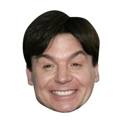 Image of FoxyPrinting Mike Myers Celebrity Cardboard Party Face Mask Fancy Dress
