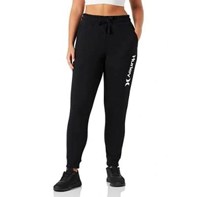 Image of Hurley Women&#039;s OAO Core Cuff Track Pant, Dark Grey Heather, XS