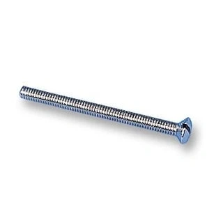 Image of Duratool D00781 M3.5 x 75mm Slotted Nickel Electrical Socket Screws, 50 Pack
