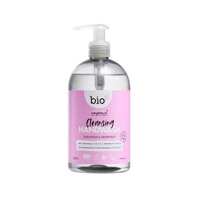 Image of Bio D Hand Sanitiser Geranium 500ml x 2 (Pack of 2)