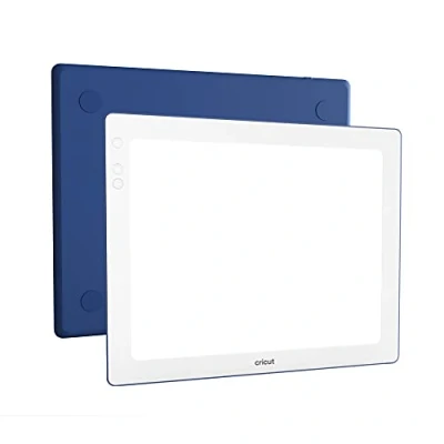 Image of Cricut BrightPad Go 29.2 cm x 22.8 (11.5&quot; 9&quot;) Cordless LED Light Box 5 Brightness Settings, Up to 4200 Lux for Drawing, Tracing, Paper Crafting, Weeding and More. Indigo