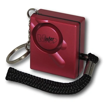 Image of Minder® 140db Police Approved Mini Minder Loud Personal Staff Panic Rape Attack Safety Security Alarm Keyring Secured by Design (Police Preferred Specification) (Hot Pink)