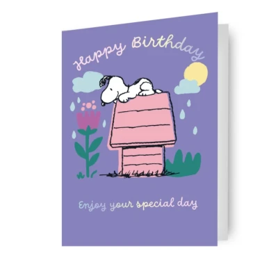 Image of PEANUTS SNOOPY BIRTHDAY CARD &#039;ENJOY YOUR SPECIAL DAY&#039;