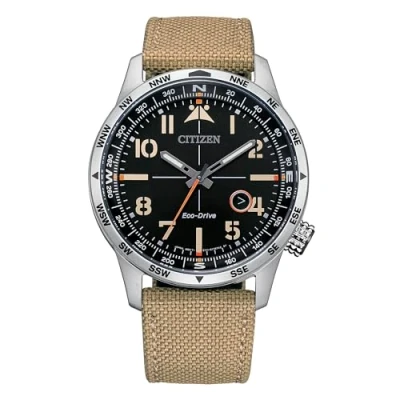 Image of Citizen Unisex&#039;s Analog Analogue Watch with Leather Strap BM7550 10E