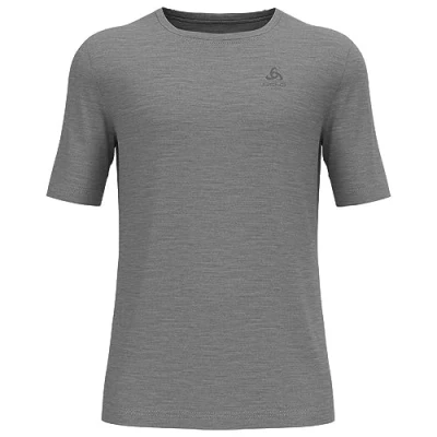 Image of odlo Men Functional Underwear Short Sleeve Shirt MERINO 200, steel grey melange, S