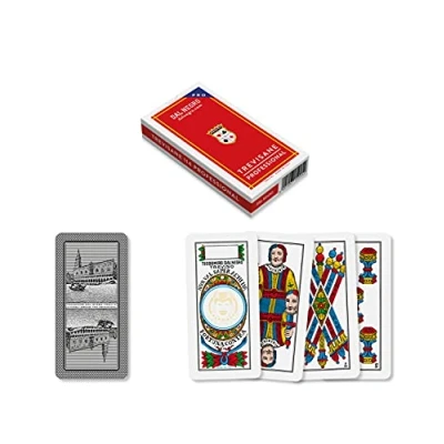Image of Dal Negro Trevisane Playing Cards, Red