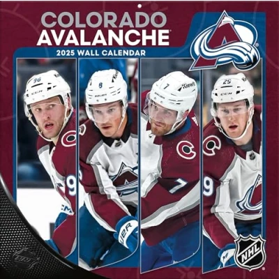 Image of TURNER SPORTS Colorado Avalanche 2025 12x12 Team Wall Calendar (25998011937)