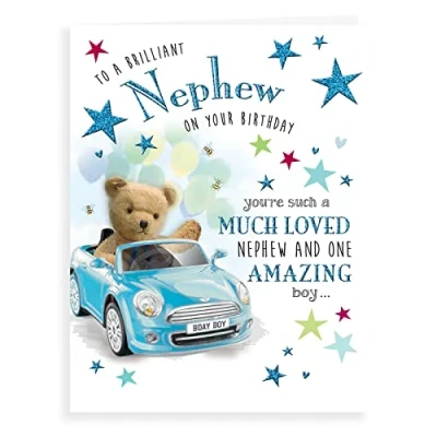 Image of Regal Publishing Cute Birthday Card Nephew 8 x 6 inches