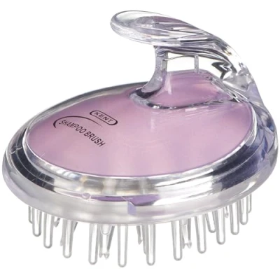 Image of Kent Brushes Shampoo &amp; Scalp Massage Brush Ideal For Applying and Massaging to Encourage Hair Growth All Types Purple