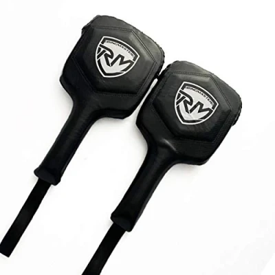 Image of Ringmaster Boxing Paddles Training Focus Pads Mitts Hook Jab MMA (Black)