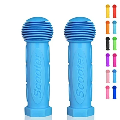 Image of OTFAITP Scooter Grip Handlebar 1 Pair Bicycle Fit for 2 3 4 Wheels Kid Kick Scooters,Children Bike,Drifting Scooter,Swing (Sky Blue)