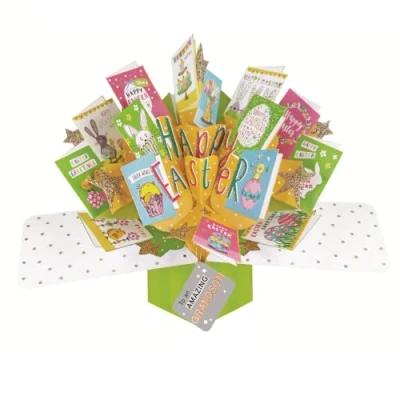 Image of Easter Card To An Amazing Grandson Happy 3D Pop Up With Mini Cards POP007EGSon