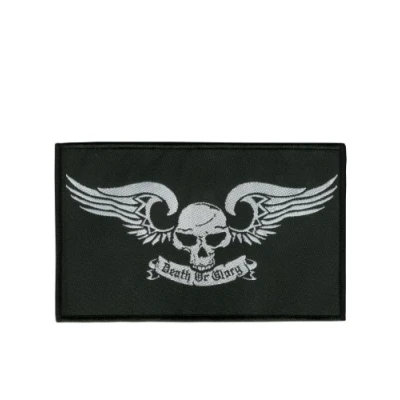 Image of Grindstore Art Patch featuring A Bat Winged Skull for Death or Glory 14x8.5cm
