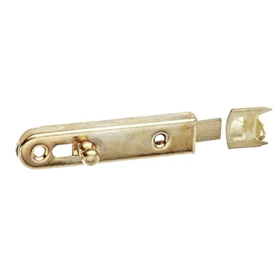 Image of GAH Alberts Nickel Plated 111663 Furniture Latch with Knob Handle Straight Stop Angle Steel 70 x 16 mm