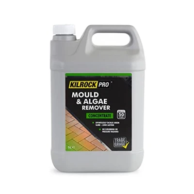 Image of Kilrock mould &amp; Algae Remover 5L Destroys in damp places Trade strength formula Grey