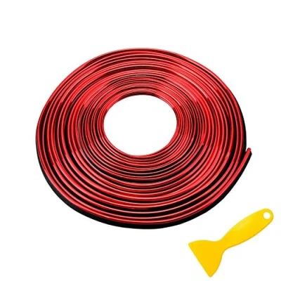 Image of ETOPARS 10M 32.8ft Car Trim Interior Strips Red Automotive Gap Fillers Moulding Line Decorative Filler Flexible Edge Strip Dashboard