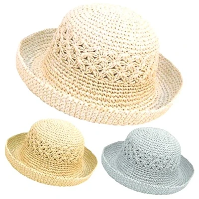 Image of JMC Trading Company Childs Sun HAT with Turn UP Brim Beige