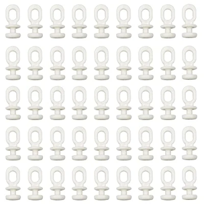 Image of DCQQ 100 PCS Curtain Hooks Rollers Rail Slider Track Glider Rod Slides for Window Door and Shower