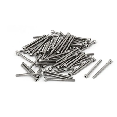 Image of Sourcingmap M3x35mm Thread 304 Stainless Steel Hex Socket Head Cap Screw Bolt DIN912 32pcs