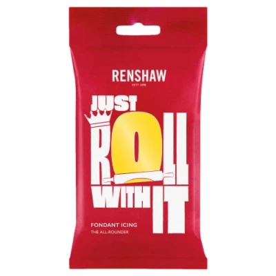 Image of Renshaw Just Roll With It Fondant Icing Yellow, 1 kg (Pack of 1)