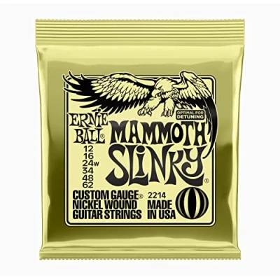 Image of Ernie Ball Mammoth Slinky Nickel Wound Electric Guitar Strings 12 62 Gauge