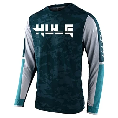 Image of Men&#039;s Cycling Jersey MTB Tops,MX Lightweight Materials,Breathable Material,Mountain Bike Long Sleeve Breathable Comfortable Soft Moisture Wicking (Color 16,XL)