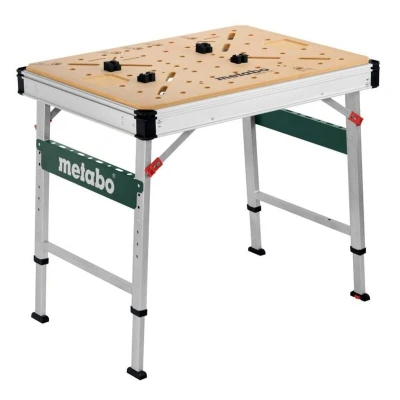 Image of Metabo Multifunctional Table MWB 100, Mobile Workbench, Work Table, Workbench with Height Adjustable Legs 626991000