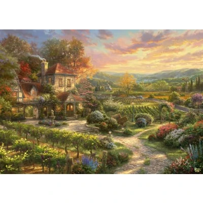 Image of Schmidt Spiele Thomas Kinkade: In the Vineyards (2000pc) Puzzle Ages 12+