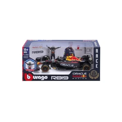 Image of Bburago 1:24 Race Oracle Red Bull Racing RB19 (2023) w/figure