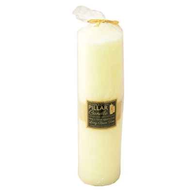 Image of Extra Large 35cm 250 Hour Long Burn Church Pillar Candle Cream Votive