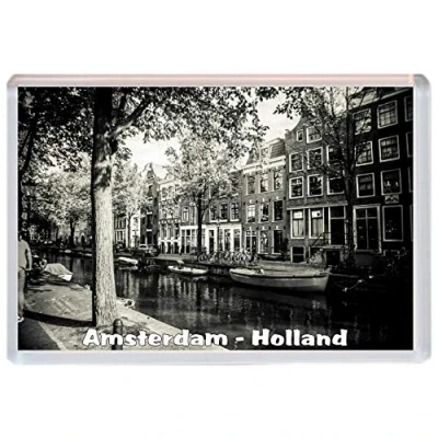 Image of Amsterdam Hollland Fridge Magnet 96 x 67 mm Jumbo Size Gift Souvenir Present BBSM2100