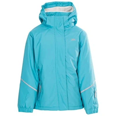 Image of Trespass Girls Waterproof Jacket Windproof Hood School Casual Coat Marilou
