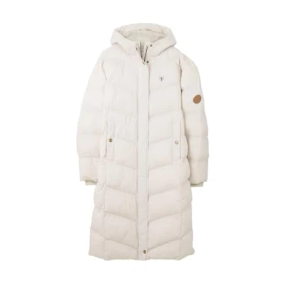 Image of LightHouse Women&#039;s Savannah Warm Coat Ladies Outdoor Long Padded Puffa Jacket with Hood Recycled Sustainable Fill Irish Cream 10