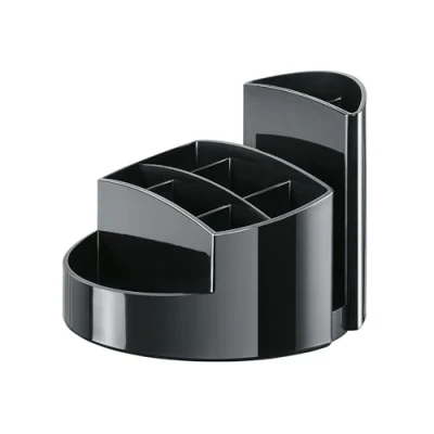 Image of HAN 17460 13, RONDO Desk tidy. Elegant, glossy, premium quality with 9 compartments, black