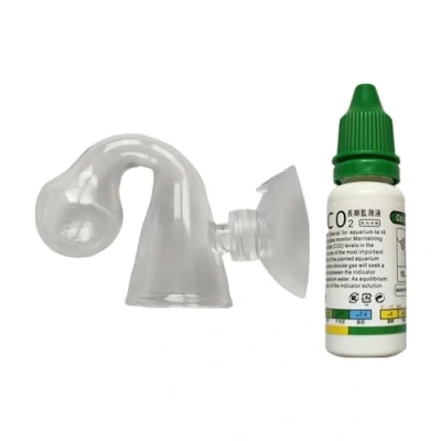 Image of Co2 Drop Checker Solution, Fish Tank Monitor, Aquarium Tester Monitor Glass Detector For Planted Tank, Transparent Kit