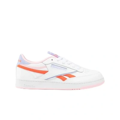 Image of Reebok Unisex Kids Club C Revenge Sneaker, Ftwwht Orgfla Pnkglw, 4.5 UK