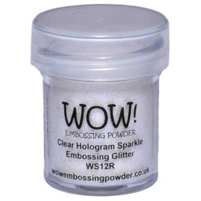 Image of WOW! Embossing Powder 15ml, Clear Hologram Sparkle