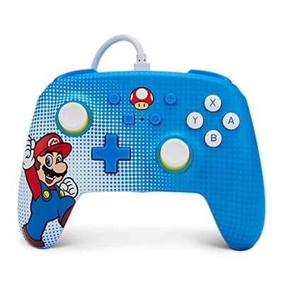 Image of PowerA Enhanced Wired Controller for Nintendo Switch Mario Pop Art