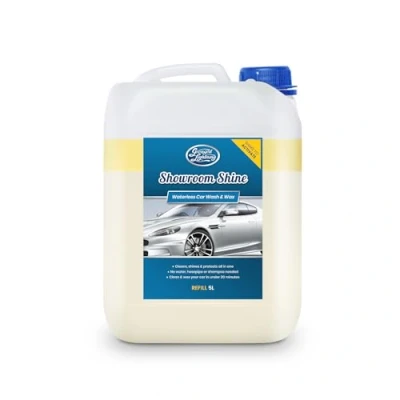 Image of Greased Lightning Showroom Shine Waterless Car Wash and Wax, Easy Fast, No Water, Premium Shine, Protects &amp; Cleans, for Cars, Caravans, Motorbikes 5 Litre
