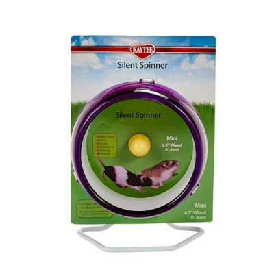 Image of Kaytee Spinner, Mini Exercise Wheel, 4.5 Inch, for Dwarf Hamsters, Mice (Colours Vary)