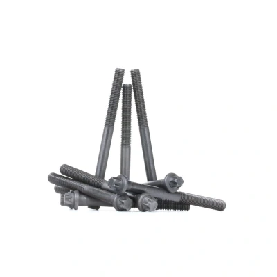 Image of 110563297Rx5, 110565986Rx5, 7700738986x5, 7700738987x5 Cylinder Head Bolt Kit AJUSA 81002900 Male Torx 10 RENAULT: CLIO 2, Kangoo II Express, I