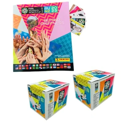 Image of Panini FIFA Women&#039;s World Cup 2023 Sticker Collection Album + 2 x Display 50 Bags Each