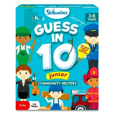 Image of Skillmatics Card Game Guess in 10 Junior Community Helpers, Stocking Stuffers, Educational Toys for Boys &amp; Girls, Gifts Ages 3, 4, 5, 6