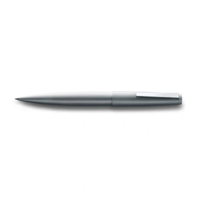 Image of Lamy 2000 silver elegant rollerball pen in robust stainless steel perfectly balanced &amp; line width M 63 refill black