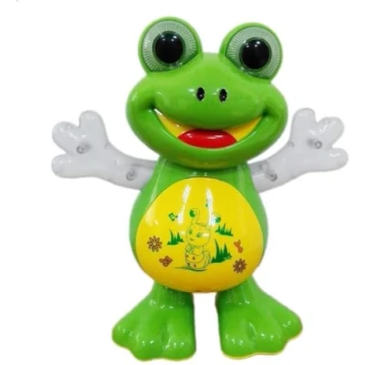 Image of SDMAX Dancing Frog Toy For Kid, Flashing Light, Musical Toy, Multicolour, Lightweight, Easy To Carry, Delicate And Smooth Texture, Idea Kids
