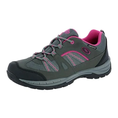 Image of Brütting Women&#039;s Fresno Low Rise Hiking Boots, Grey (Anthrazit/Pink Anthrazit/Pink), 4.5 UK