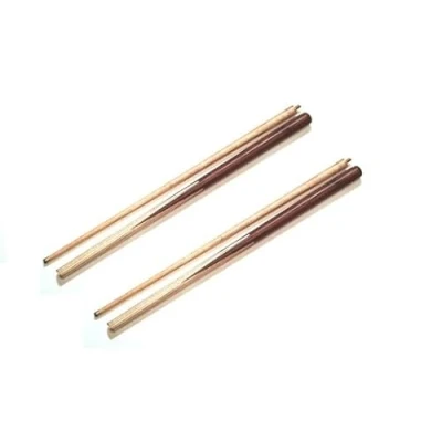 Image of 2 x 2pc 52&quot; CENTRE SPLIT ASH POOL/SNOOKER CUE**