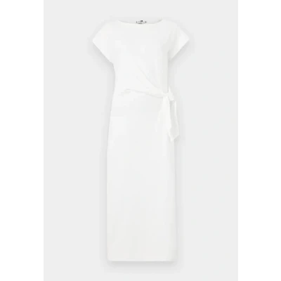 Image of Tommy Hilfiger KNOT BOAT MIDI Dress Jersey dress, Women&#039;s, Size: Small, Ecru