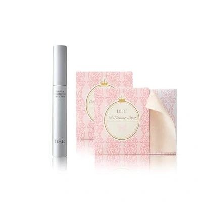 Image of DHC Mascara Perfect Pro Double Protection 5g and Blotting Paper x 2 (100 sheets 2)